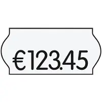Meto 18er-Pack á 1500 Preisauszeichnungs-Etiketten - ablösbar weiß