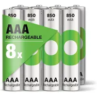 GP AAA Akku NiMH 850 mAh RECYKO, 1,2V, 8 Stück