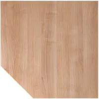 Hjh OFFICE PRO XBT12 S - Trapezplatte 120x120 Nussbaum