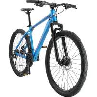 Bikestar Alu Mountainbike 27.5 Zoll | 21 Gang Hardtail Sport MTB 18 Zoll Rahmen Scheibenbremse Federgabel | Blau Orange