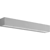 LUCANDE LED-Außenwandlampe Lengo, 50cm, silber, down, 3.000K