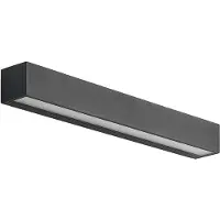 Arcchio LED Aussenwandleuchte Lengo , schwarz, Aluminium, Modern, LED Wandleuchte außen