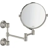 Hansgrohe Rasierspiegel Axor Montreux schw, neigbar, Wandmont., Edelstahl-Optik