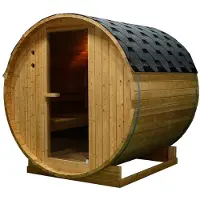 Sanotechnik TROMSÖ L Fasssauna für 4 Personen; 194,8x180x191,5 cm