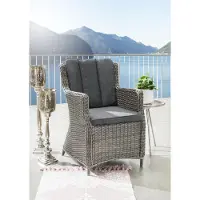 Destiny Gartensessel Sessel Luna Vintage Grau Geflechtsessel Polyrattan