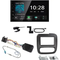 Kenwood DMX5020DABS Bluetooth MP3 DAB+ Autoradio Einbauset für Nissan NV300