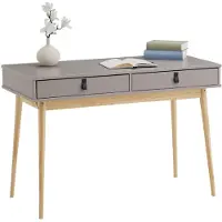 Idimex SCHREIBTISCH WANDA grau/natur