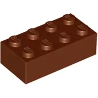 LEGO 250x Baustein 2x4, Rotbraun