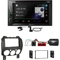 Pioneer AVH-A3200DAB USB Digitalradio MP3 DAB+ Einbauset für Mazda 2 2008-2014