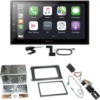 Pioneer SPH-DA250DAB CarPlay Android Auto Einbauset für Porsche Cayenne ab 2007