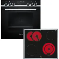 Siemens PQ521KB10, Keramik, 4 Zone(n), Glaskeramik, Schwarz, Berührung, 58,3 cm