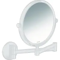 Hansgrohe Rasierspiegel Axor Uni. Circular Wandmontage, mattweiß