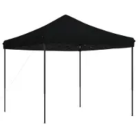 Syfax Partyzelt Faltbar Pop-Up Schwarz 292x292x315 cm