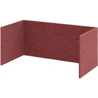 Hammerbacher FlexWall Akustikrückwand bordeaux 74,8 x 37,3 x 32,8 cm