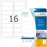 Herma Namens- und Textiletiketten , A4, 88,9 x 33,8 mm, selbstklebend, weiß, 160 Stück