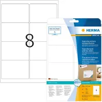 Herma Etiketten Nr. 10018, 99,1 x 67,7 mm, ablösbar, selbstklebend, blickdicht, Papier, weiß, 200 Stück