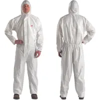3M 4510, Weiß, M, Erwachsener, Unisex, Reißverschluss, Frontseite