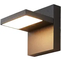 LUCANDE LED-Außenwandlampe Silvan, anthrazit, IP65, 14 cm
