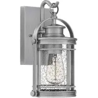 Elstead Lighting Booker Outdoor Wandleuchte Industrial Aluminium Quoizel QN-BOOKER-S-IA