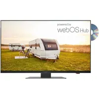 Reflexion LDDX27iBT_Black Smart TV mit int. DVD-Laufwerk für Caravan 12/24/230 Volt