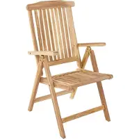 Möbelliebling Teakholz Gartenstuhl Klappsessel Hochlehner ARUBA