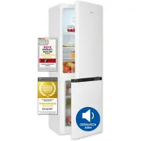Exquisit Kühl-Gefrierkombination, Kühlschrank mit Gefrierfach, 4-Sterne-Gefrieren, 157 Liter, Schnellkühlen, KGC5231-60-E-050C weiss