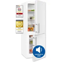 Exquisit Kühl-Gefrierkombination KGC5233-60-HE-040D weiss | Nutzinhalt: 173 L | Alarm-Funktion | 4-Sterne-Gefrieren | Standgerät
