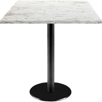 Restootab Tisch 70 x 70 cm – Modell Rom Calacata-Marmor