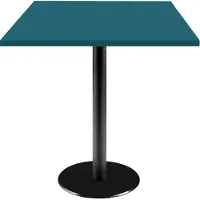 Restootab Tisch 70 x 70 cm – Preußischblaues Rom-Modell