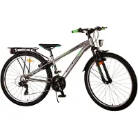 Tpfsports Cross Kinderfahrrad - Jungen - 2 Handbremsen - 26 Zoll - Grau
