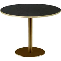 Restootab Runder Tisch Ø 120 cm Rom Bistro schwarzer Stein