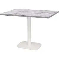 Restootab Tisch 120 x 70 cm – Rundes Bein aus weißer isländischer Eiche