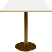 Restootab Tisch 70 x 70 cm Rom weiß Bistro
