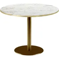 Restootab Runder Tisch Ø 120 cm Rom Bistro aus geädertem Marmor