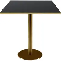 Restootab Tisch 70 x 70 cm Rom schwarz Bistro