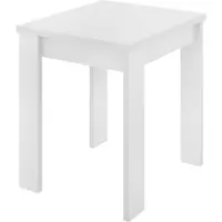 Dmora Ausziehbarer-Tisch Dbli, ausziehbare Konsole mit mehreren Positionen, zusammenklappbarer Zusatzkonsolentisch, 79/134 x 67 x 79 cm, Weiß