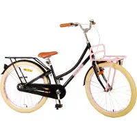 Tpfsports Excellent Kinderfahrrad - Mädchen - 24 Zoll - Rücktritt + Handbremse - Schwarz