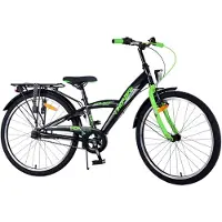 Tpfsports Thombike Kinderfahrrad - Jungen - 24 Zoll - Rücktritt + Handbremse - 3 Gänge - Grün