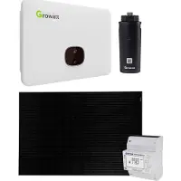 Growatt 20kWp Glas Glas PV-Anlage ohne Speicher mit MID 20KTL3-X 20kW