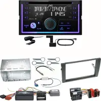 JVC KW-DB95BT Bluetooth Digitalradio Einbauset für Seat Exeo Audi A4 B6 B7