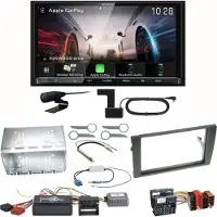 Kenwood DMX8021DABS Android Auto CarPlay Einbauset für Seat Exeo Audi A4 B6 B7