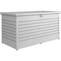 Biohort LeisureTime Box 160, Aufbewahrungsbox, Silber, Metallisch, Rechteckig, Galvanisiertes Stahl, Einfarbig, Draußen