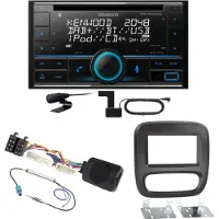 Kenwood DPX-7300DAB Bluetooth Digitalradio USB CD Einbauset für Fiat Talento
