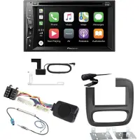 Pioneer AVH-Z3200DAB Bluetooth MP3 DAB+ CarPlay MP3 Einbauset für Nissan NV300