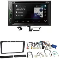 Pioneer AVH-A3200DAB USB Digitalradio MP3 Einbauset für Toyota Hilux ab 2011