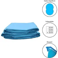 Waterman Poolfolie Ersatzfolie Achtformbecken 540x350x150cm - Dicke 0,6mm - Keilbiese - blau