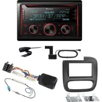Pioneer FH-S820DAB USB DAB+ MP3 Digitalradio Einbauset für Opel Vivaro B