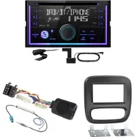 JVC KW-DB95BT Bluetooth Digitalradio USB CD Einbauset für Fiat Talento