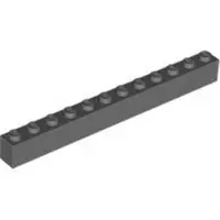 LEGO 100 Stück 6112 Stein Brick 1x12 Part Basic Steine 100 Dunkles Bläuliches Grau