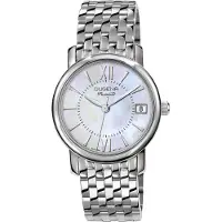 Dugena Damen-Armbanduhr Rondo Petit, Quarz, Edelstahlgehäuse, Saphirglas, 5 bar